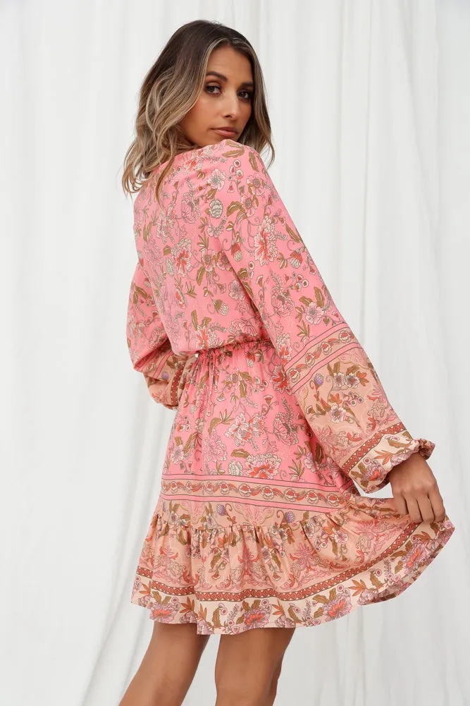 Oud Strings Dress Pink