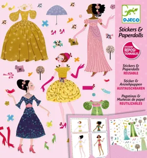 Paper Dolls & Stickers - Dresses Through the Seasons