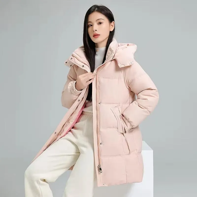 Parkas Jacket Women's Korean Autumn Winter Loose Hooded Thicken Warm Down Cotton Padded Short Coats Female Tops