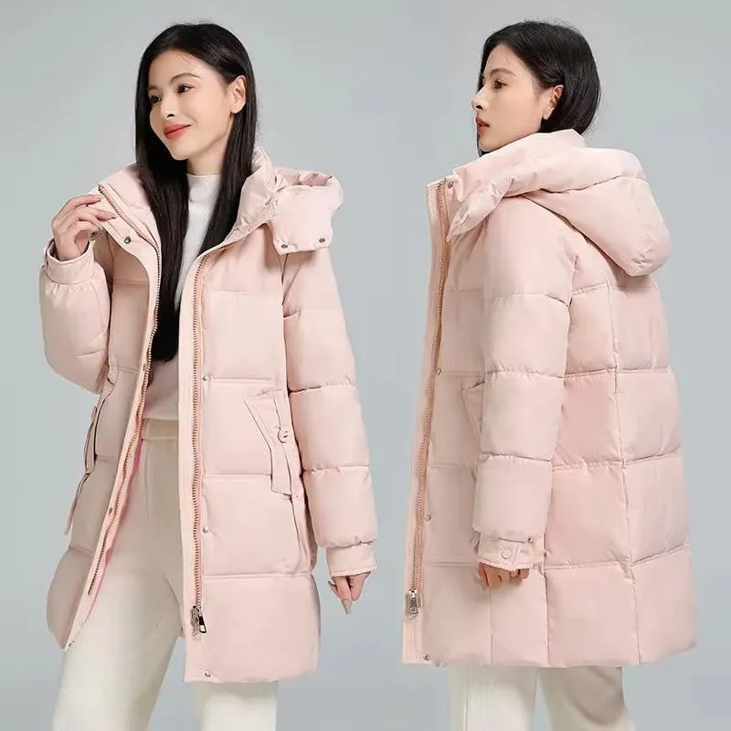 Parkas Jacket Women's Korean Autumn Winter Loose Hooded Thicken Warm Down Cotton Padded Short Coats Female Tops