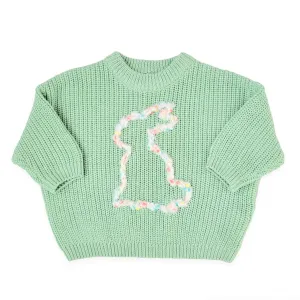 Pastel Green Sweater - Pastel Bunny