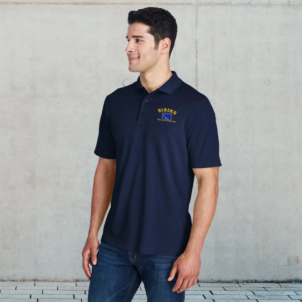 Performance Golf Polo Tees Alaska The Last Frontier Polyester