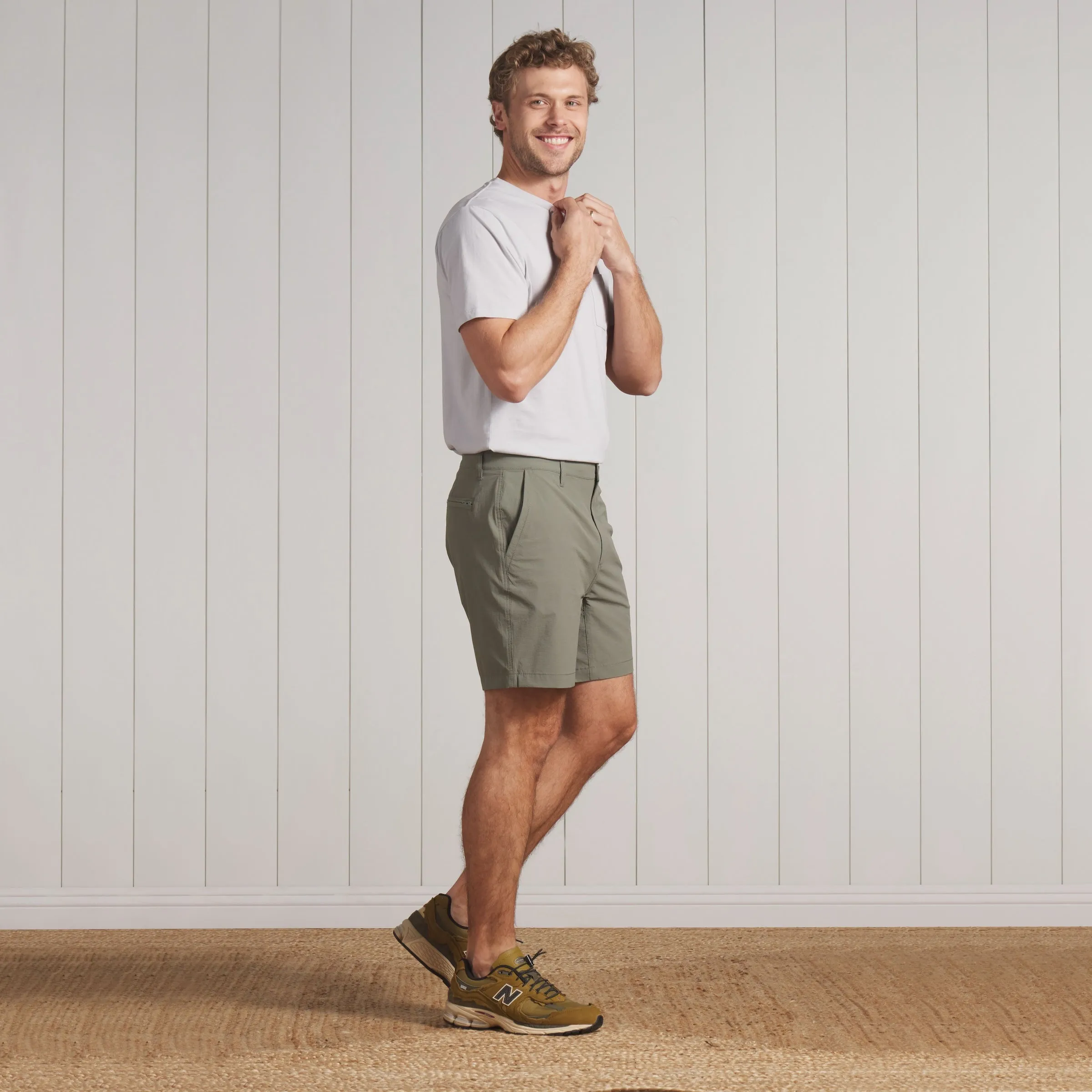 Pima Cotton Pocket Tee - Glacier Gray