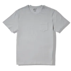 Pima Cotton Pocket Tee - Glacier Gray