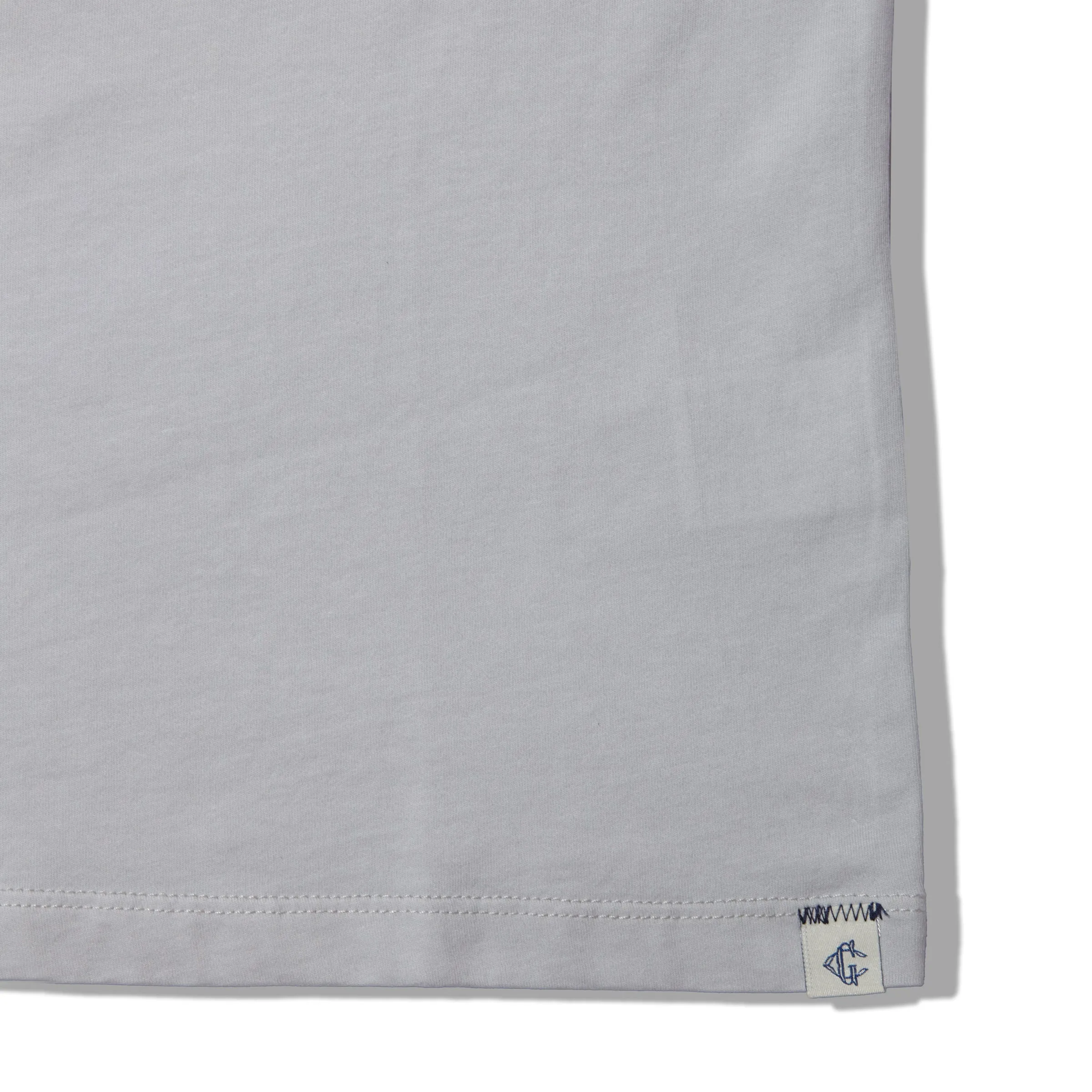 Pima Cotton Pocket Tee - Glacier Gray