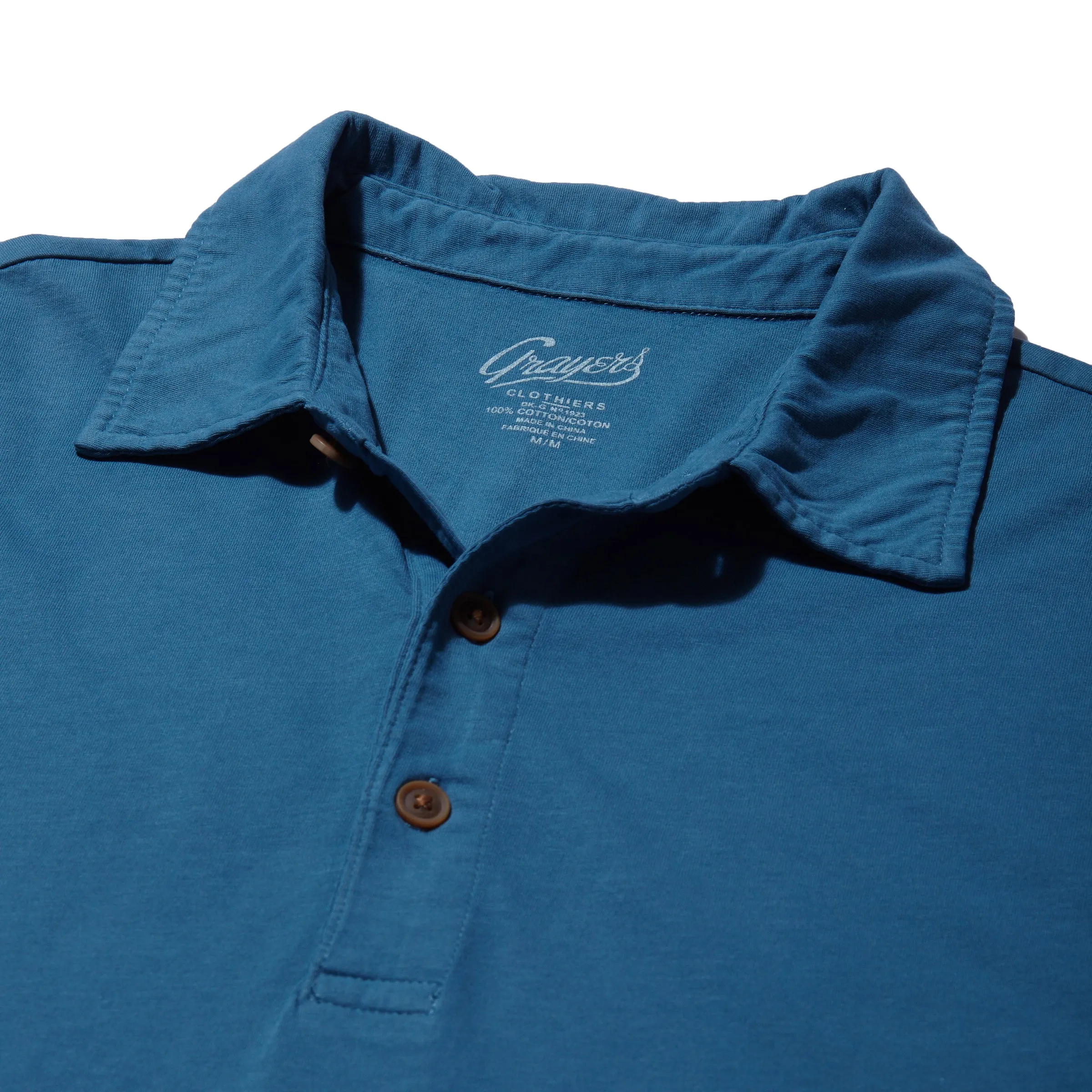 Pima Cotton Polo - Aegean Blue (Final Sale)*