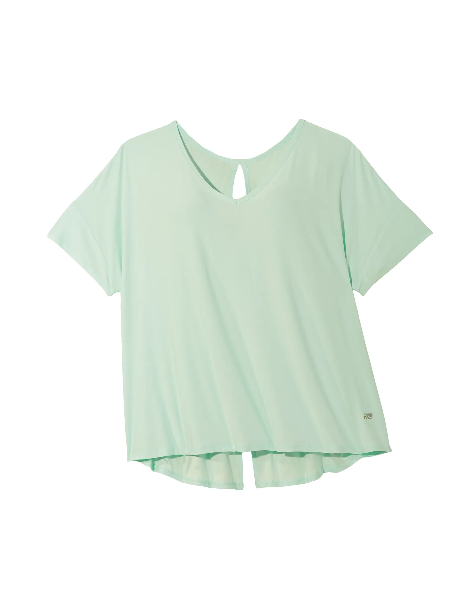 Poppy Split-Back Tee | Light Blue