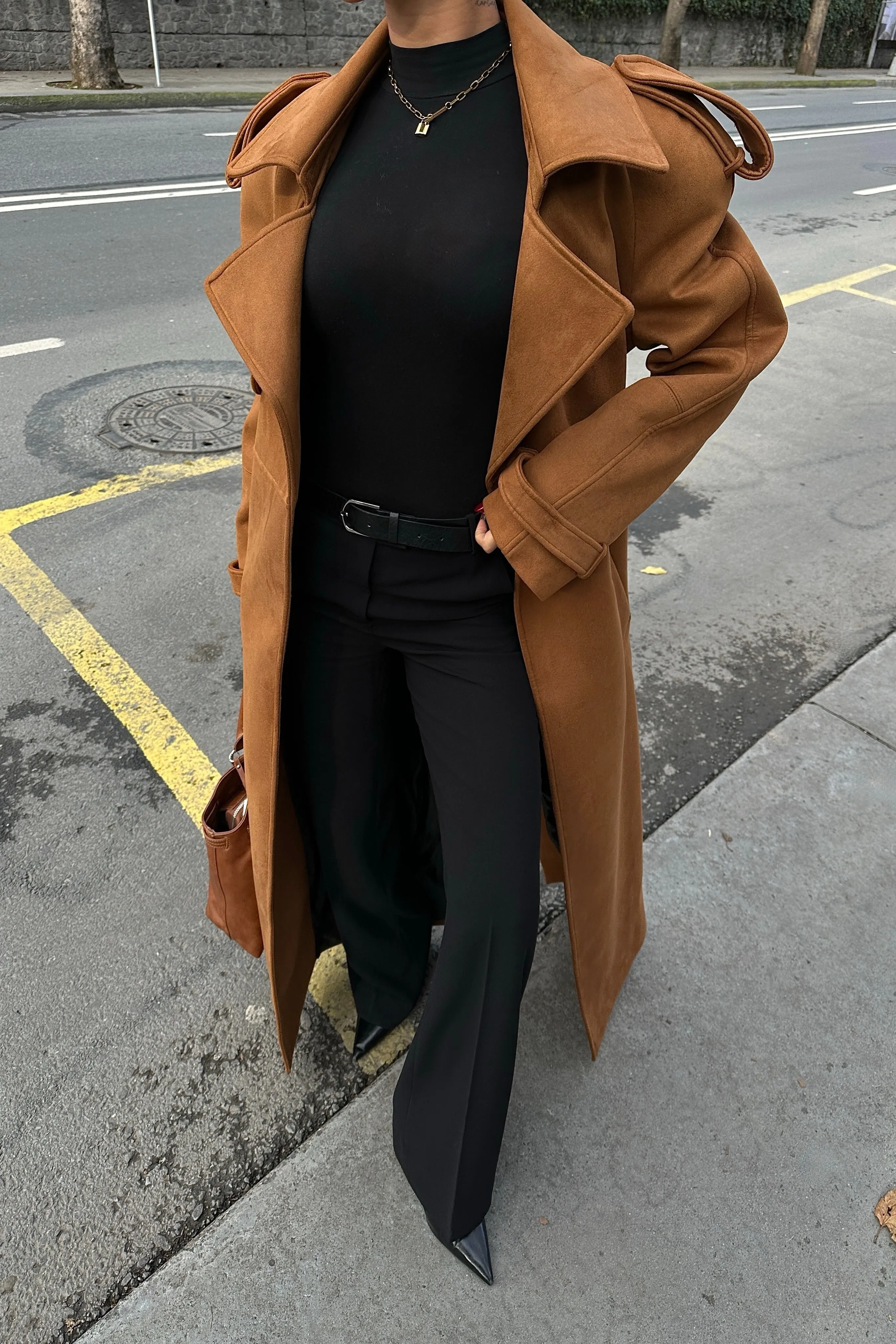Premium Longline Belted Coat