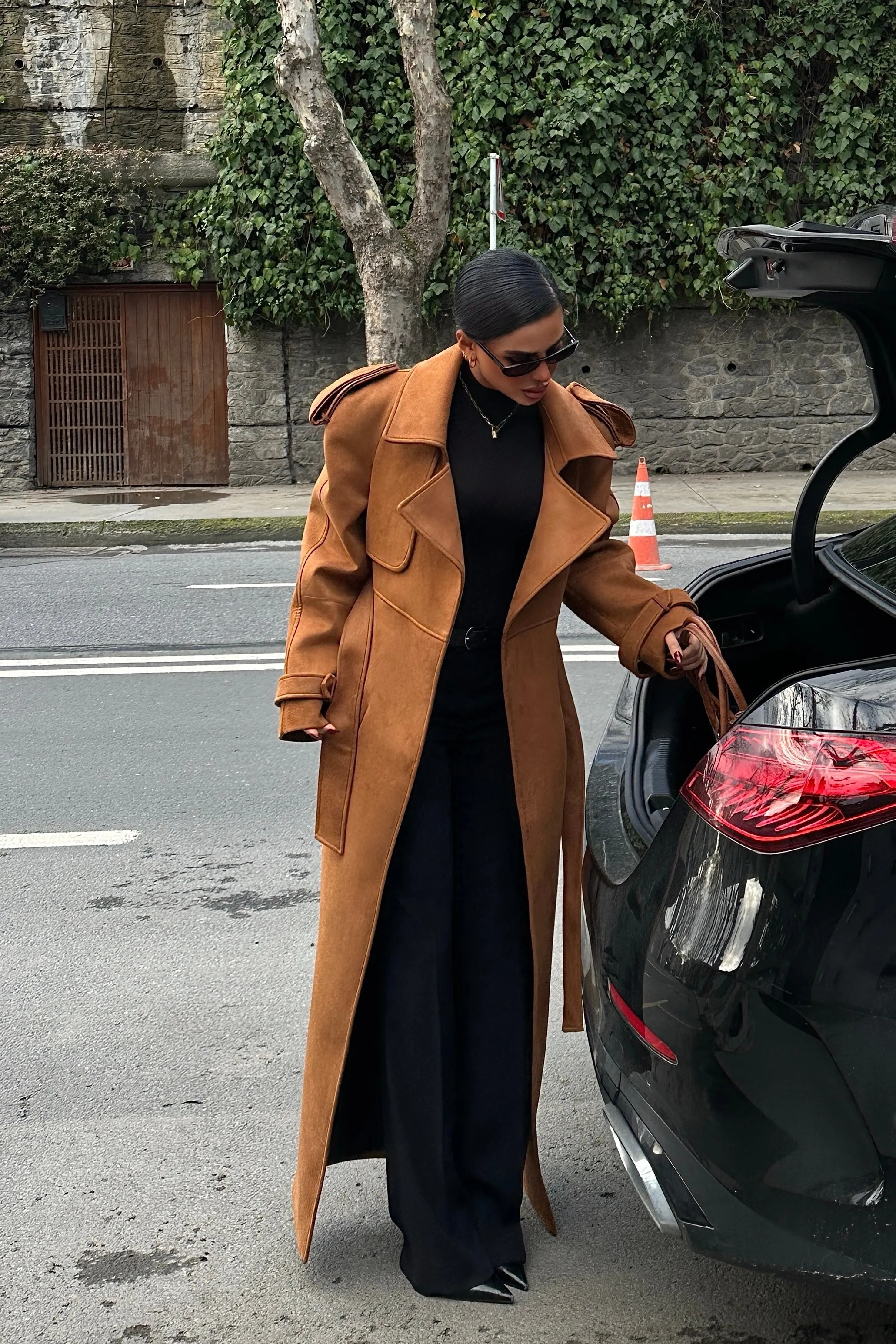 Premium Longline Belted Coat