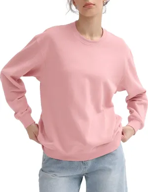 PUMIEY Women's Oversized Sweatshirt Crewneck Long Sleeve Loose Pullover Tops Fall Fashion Airy Collection