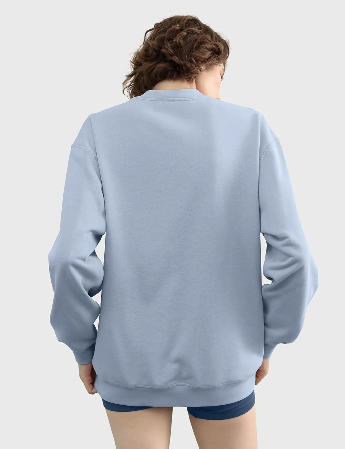 PUMIEY Women's Oversized Sweatshirt Crewneck Long Sleeve Loose Pullover Tops Fall Fashion Airy Collection