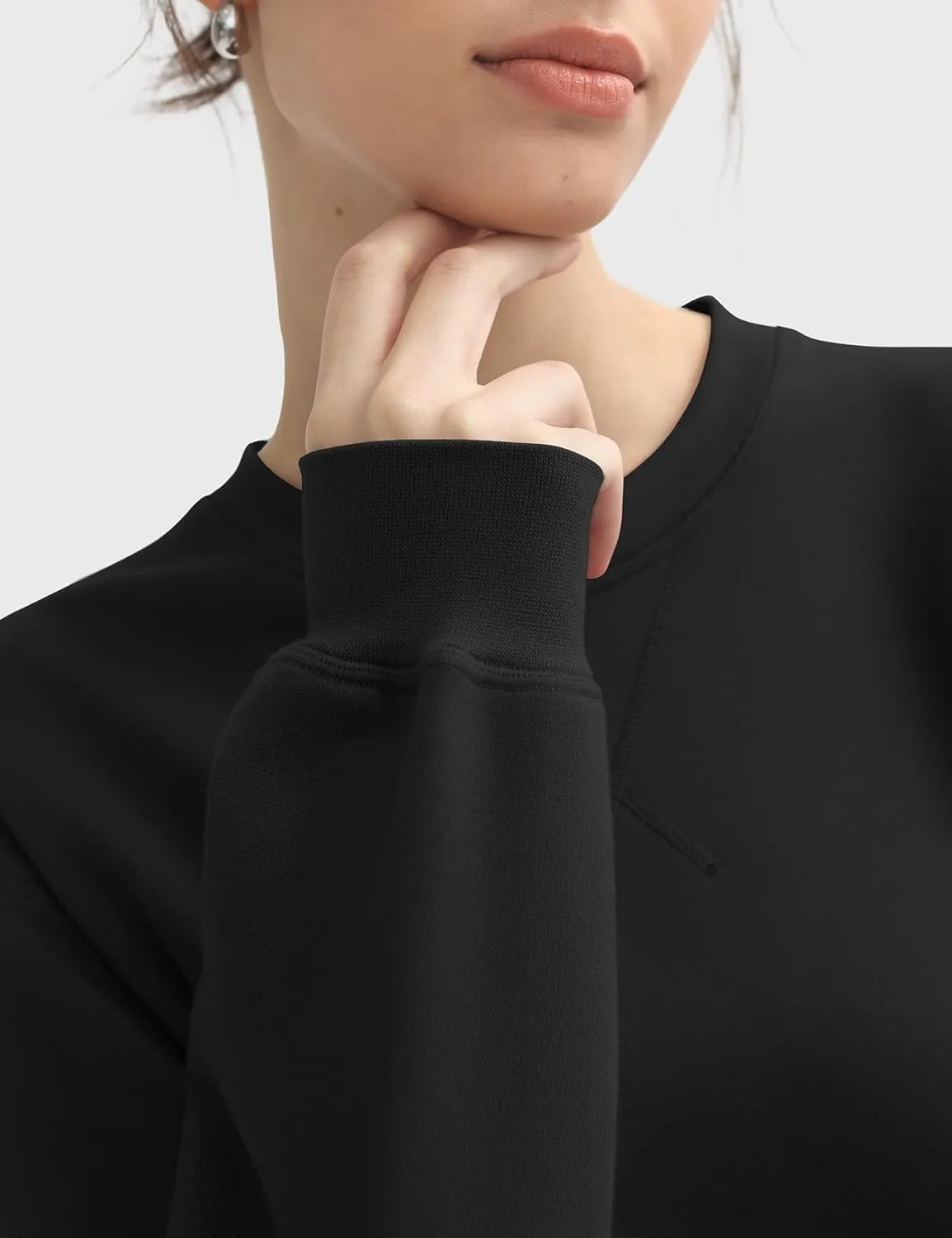 PUMIEY Women's Oversized Sweatshirt Crewneck Long Sleeve Loose Pullover Tops Fall Fashion Airy Collection