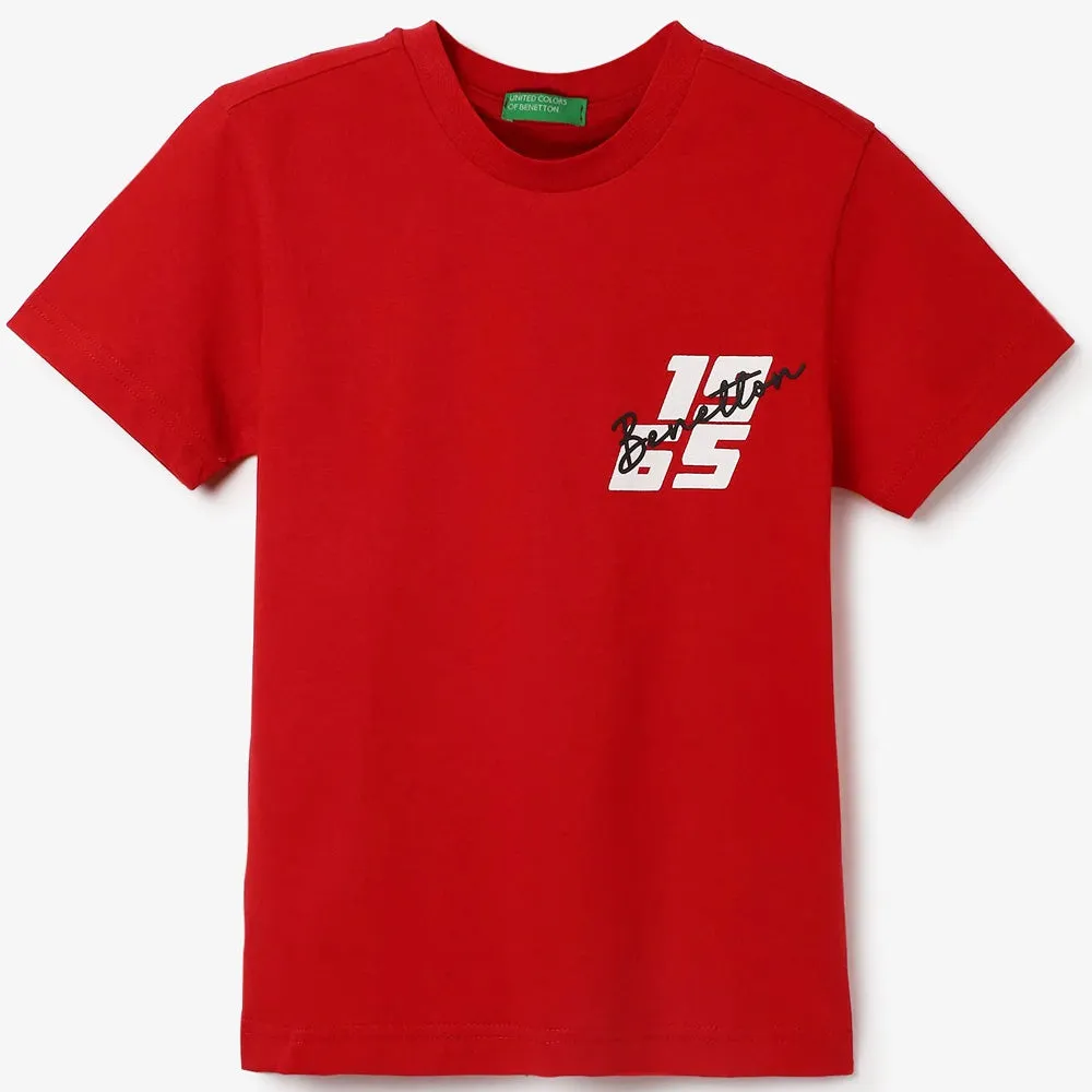 Red & Black Regular Fit T-Shirt- Pack Of 2