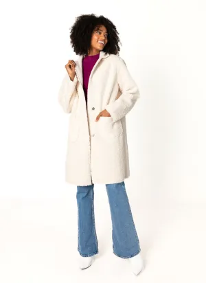 Relaxed Reversible Sherpa Teddy Overcoat