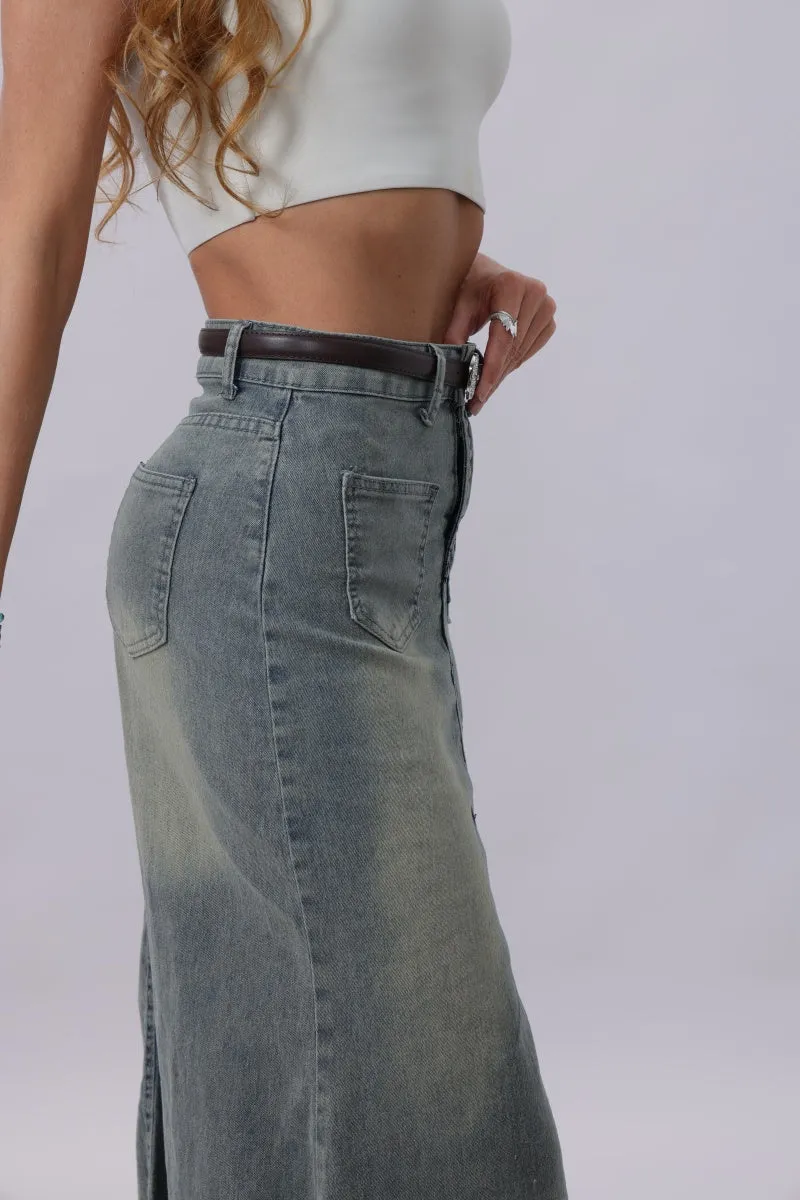 Rhinestone Skinny Western Glam Belt
