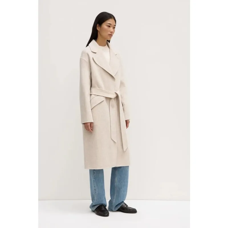 Sadie Single Breasted Wool Coat |  Oat Marle