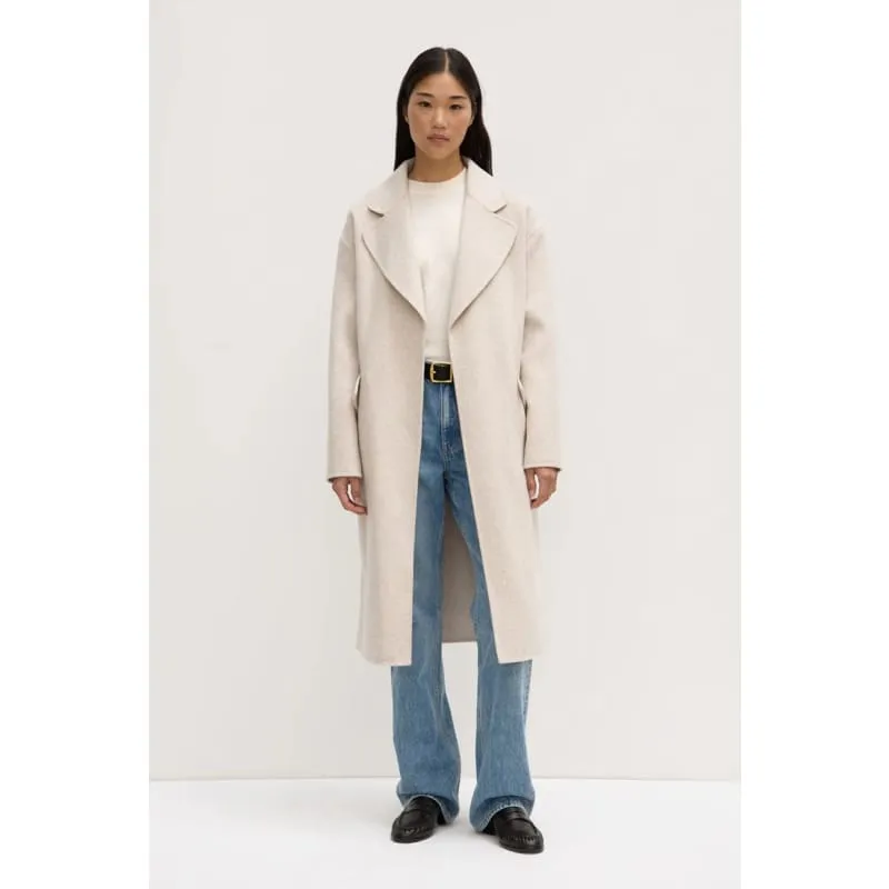 Sadie Single Breasted Wool Coat |  Oat Marle