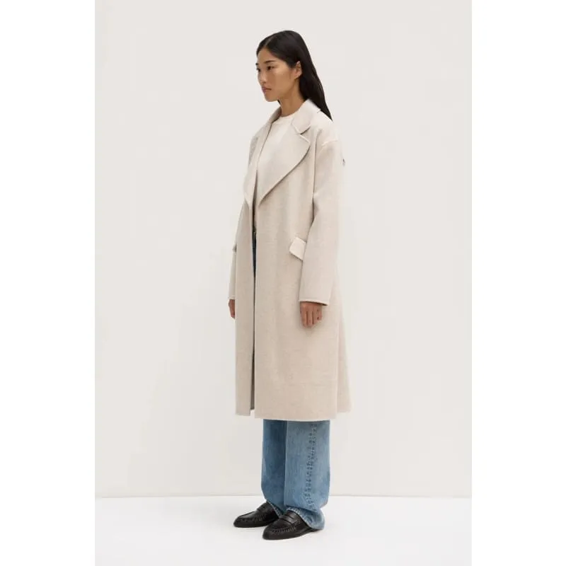 Sadie Single Breasted Wool Coat |  Oat Marle