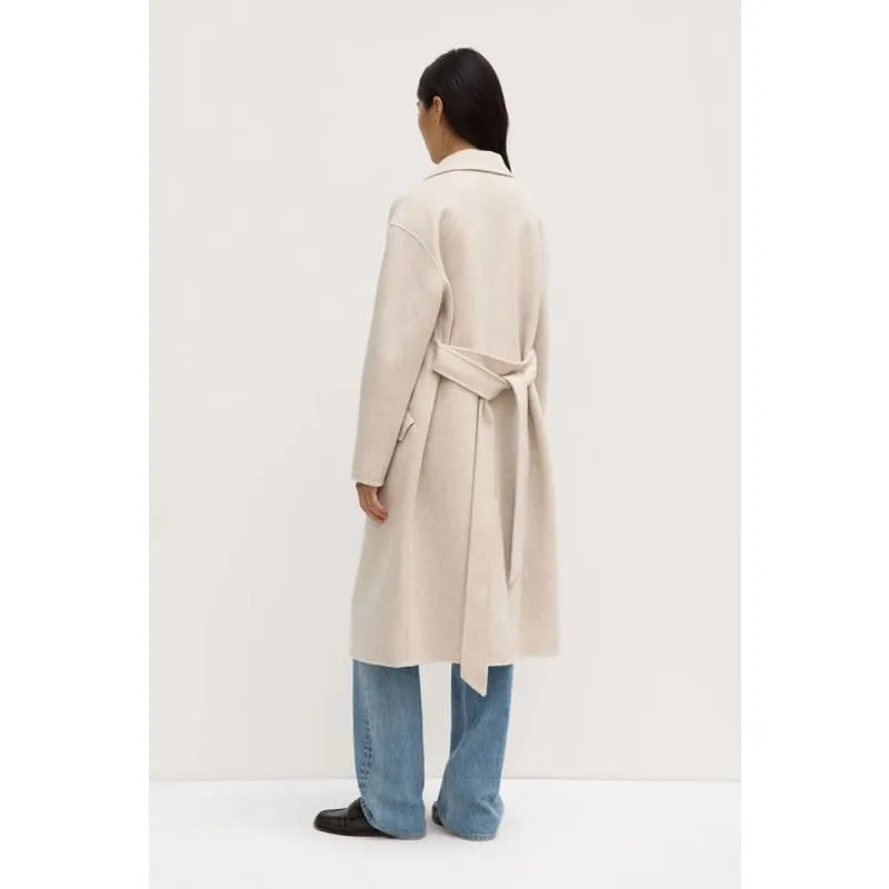 Sadie Single Breasted Wool Coat |  Oat Marle