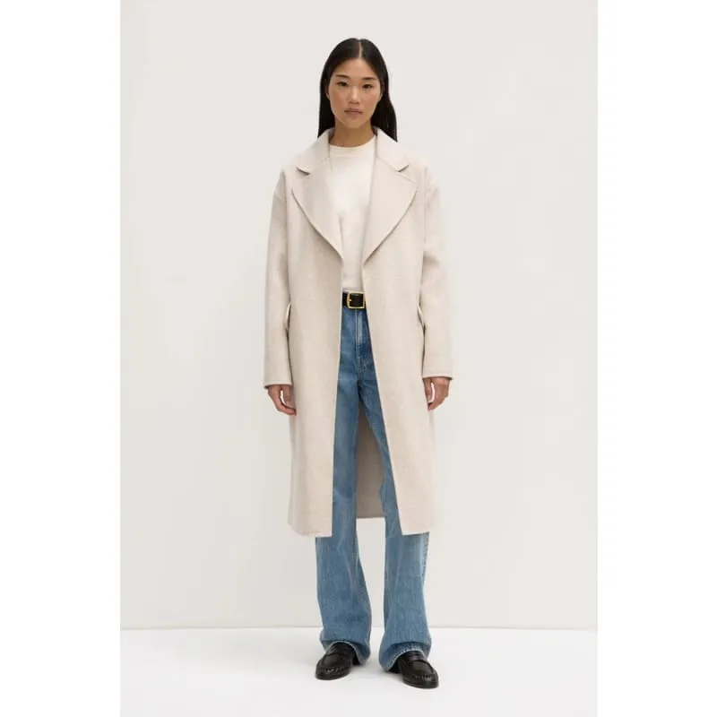 Sadie Single Breasted Wool Coat |  Oat Marle