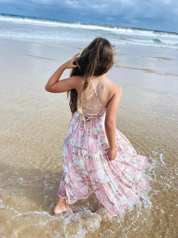 Savannah Girls Dusty Pink Maxi Dress