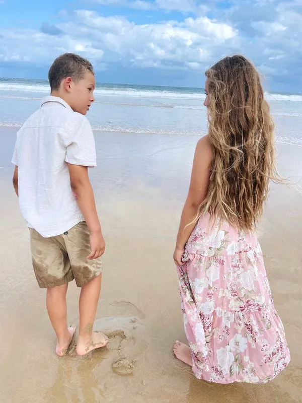 Savannah Girls Dusty Pink Maxi Dress