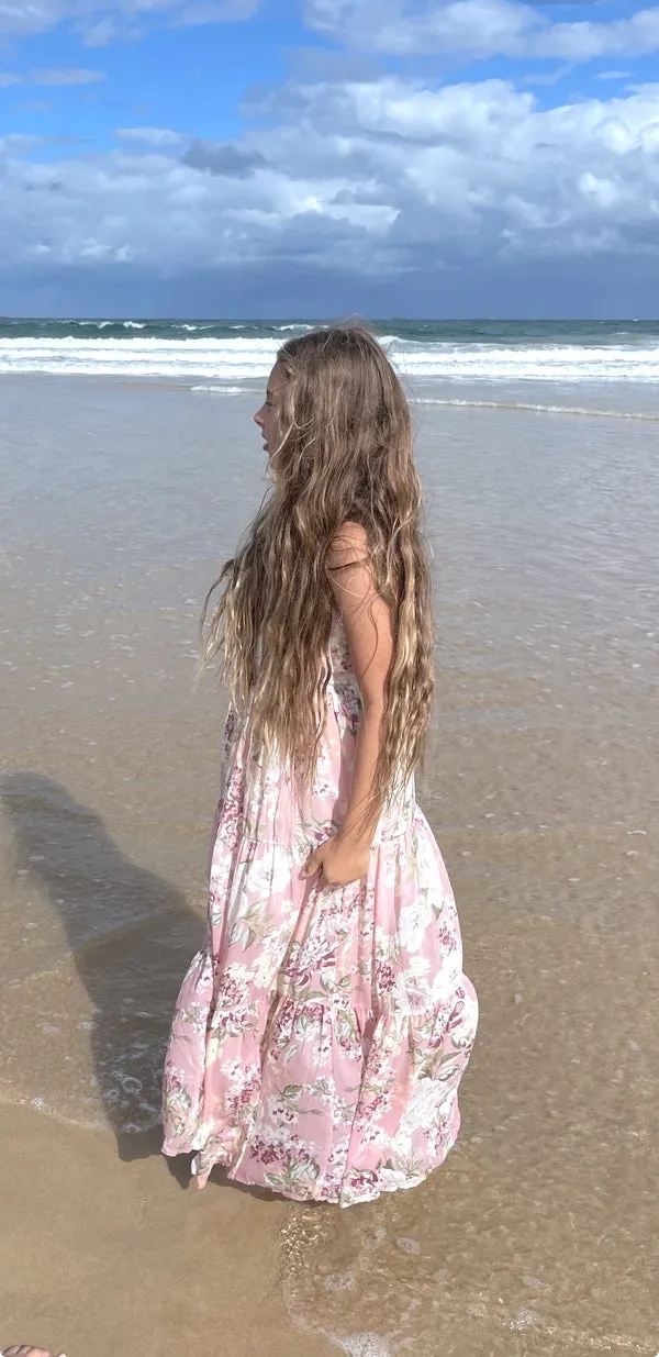 Savannah Girls Dusty Pink Maxi Dress