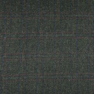 Shadow Checkered 100% Wool Fabric