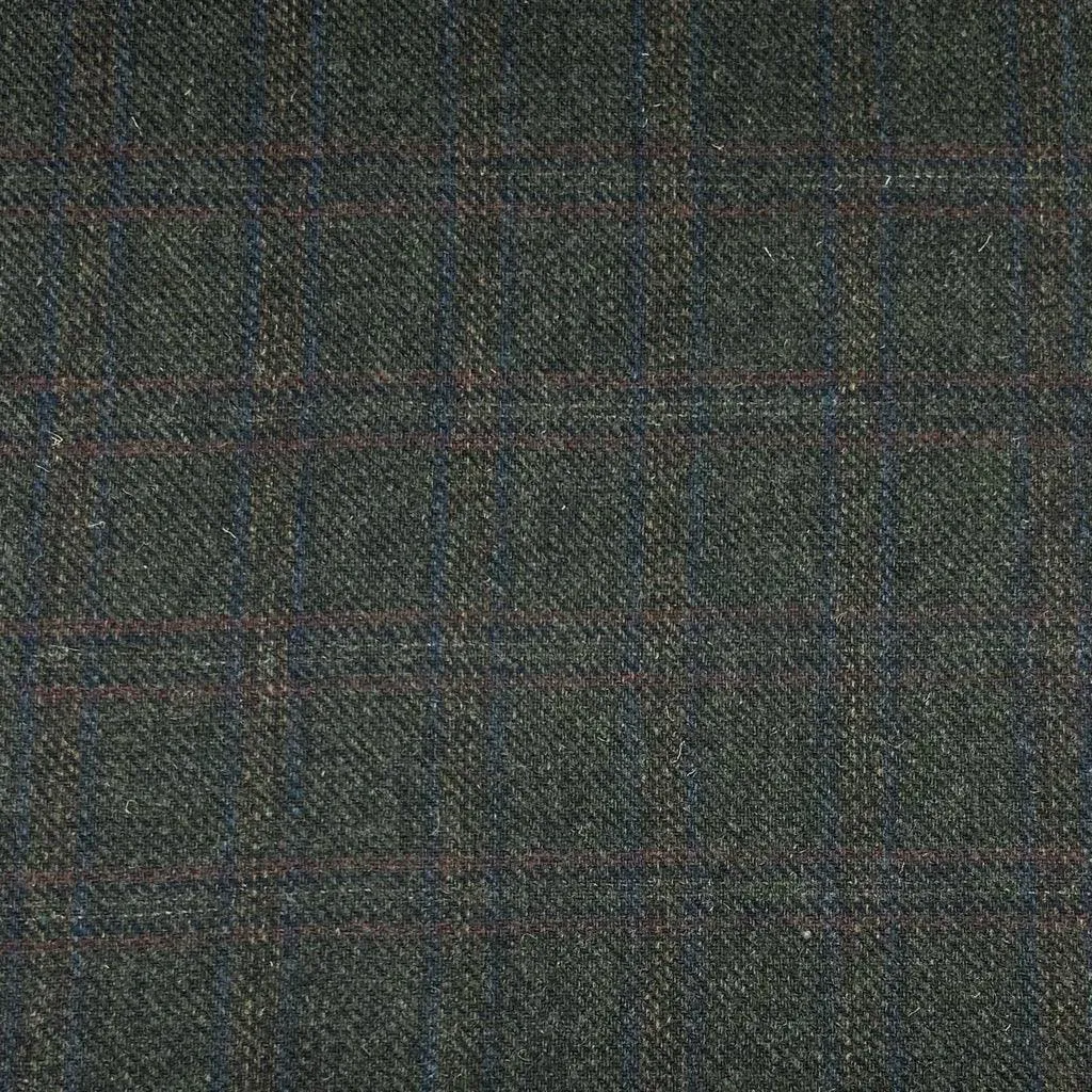 Shadow Checkered 100% Wool Fabric
