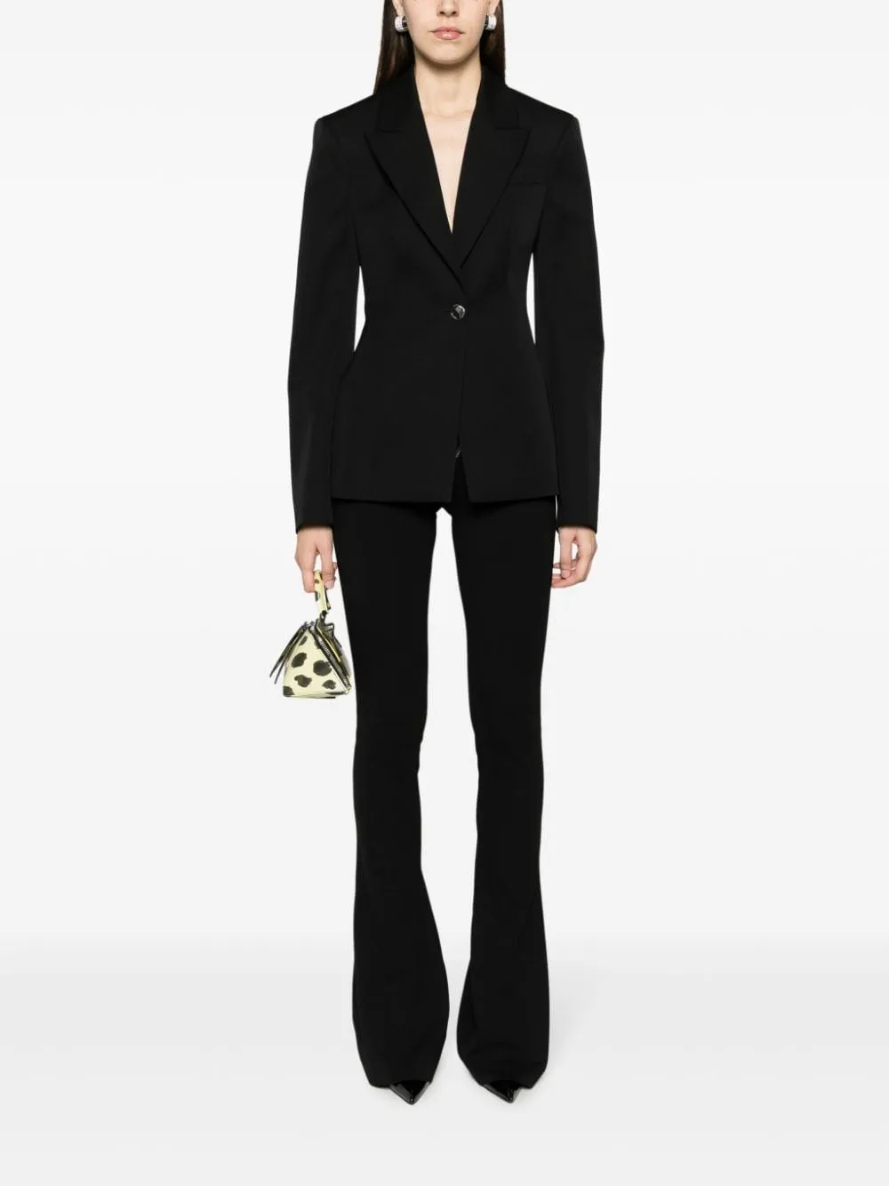 single-breasted virgin wool blazer