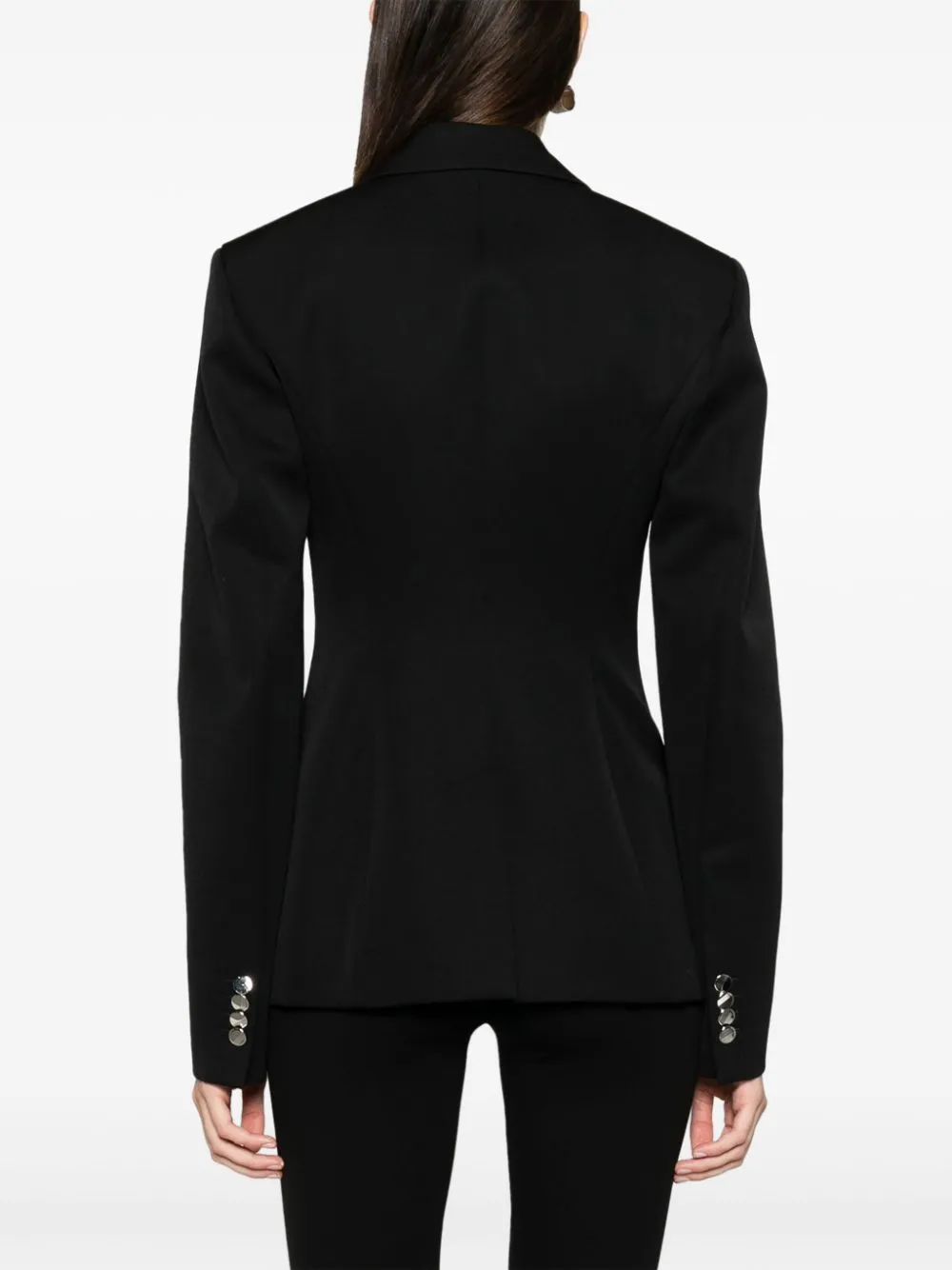 single-breasted virgin wool blazer