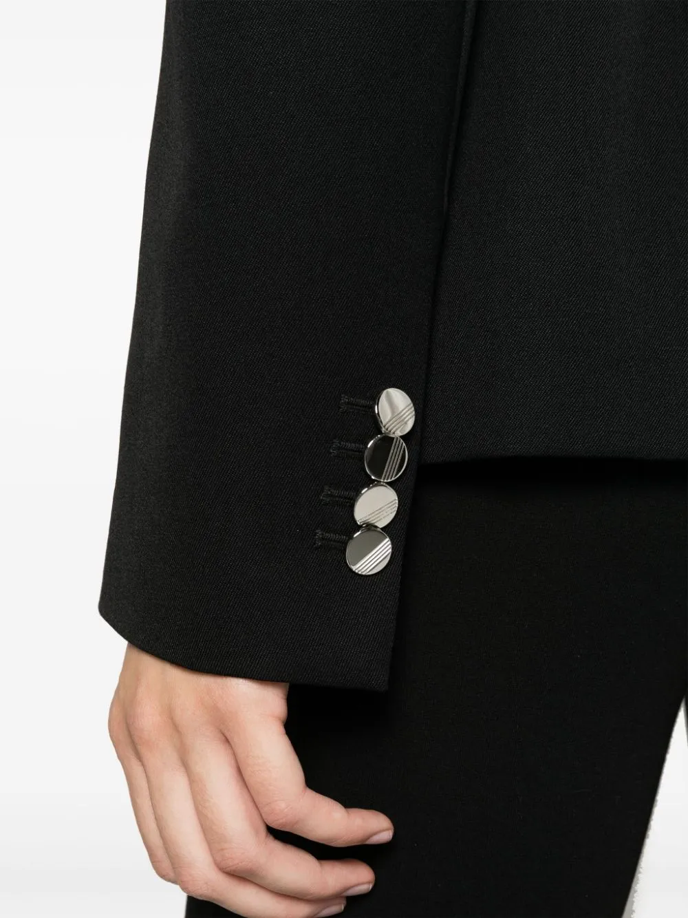 single-breasted virgin wool blazer