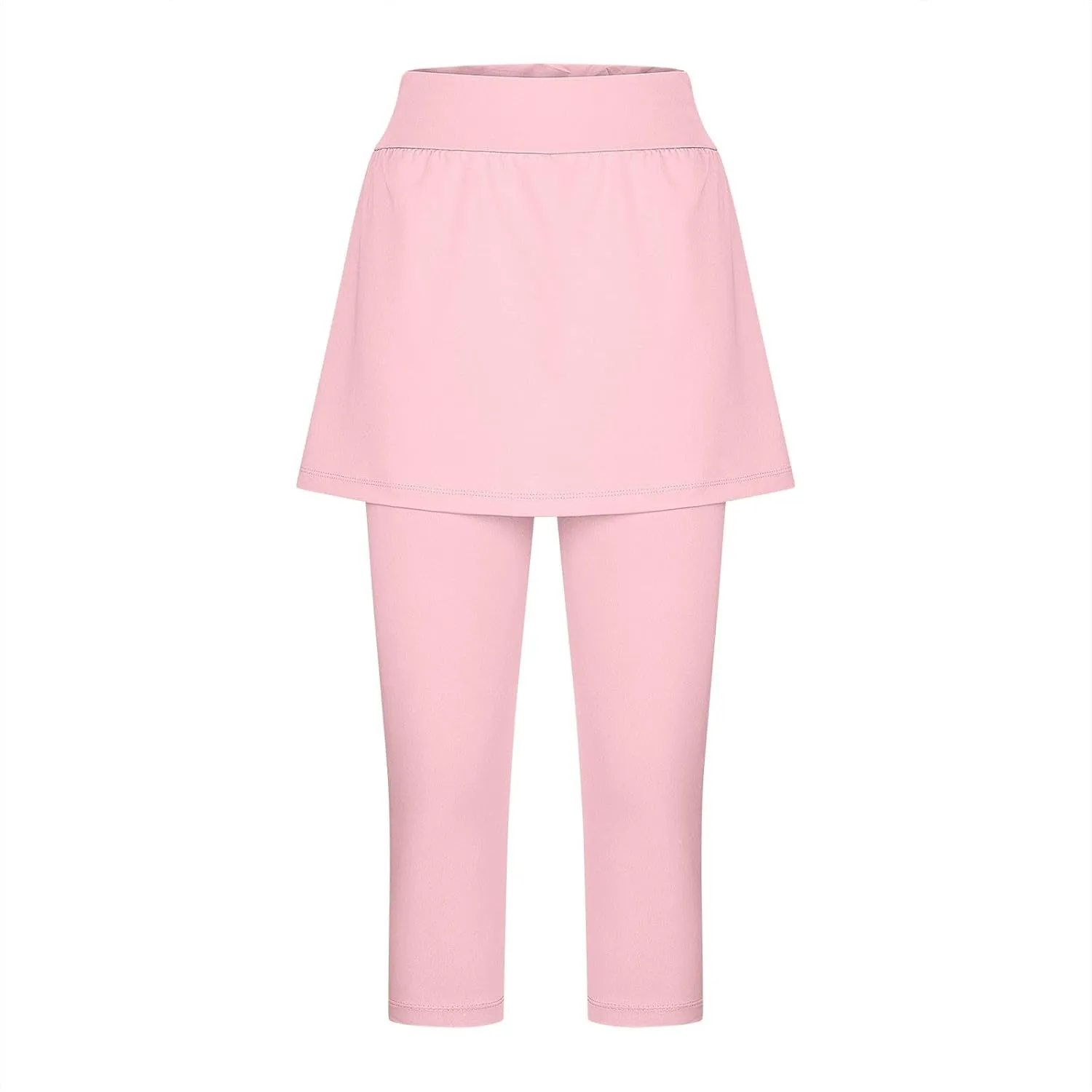 Skirted Leggings for Women Tennis Golf Skorts Capris Pickleball Clothing Outfits Gym Yoga Legging with Skirts