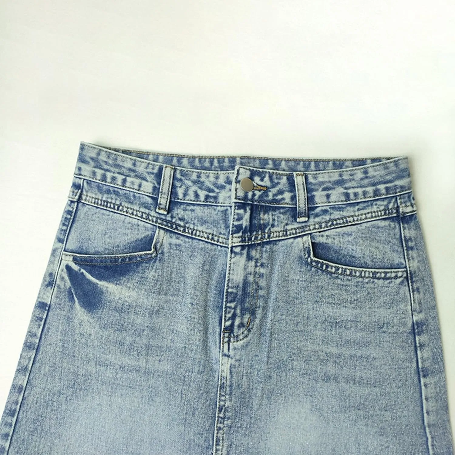 Skirts for Women Trendy Summer Women Skirt Comfortable and Soft Denim A Line Skirt High Waisted Slimming Mid