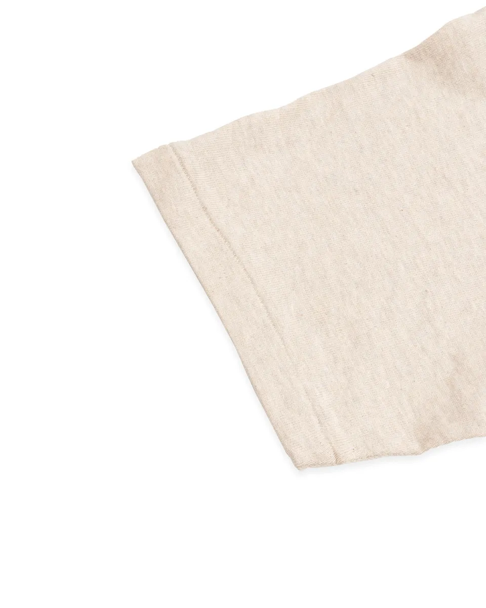 Slub Cotton Pocket Tee - Oatmeal