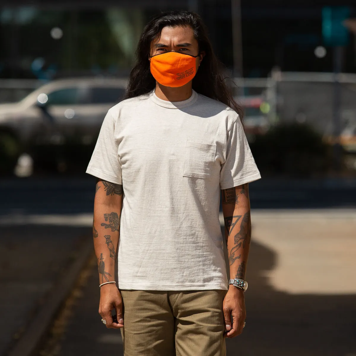 Slub Cotton Pocket Tee - Oatmeal
