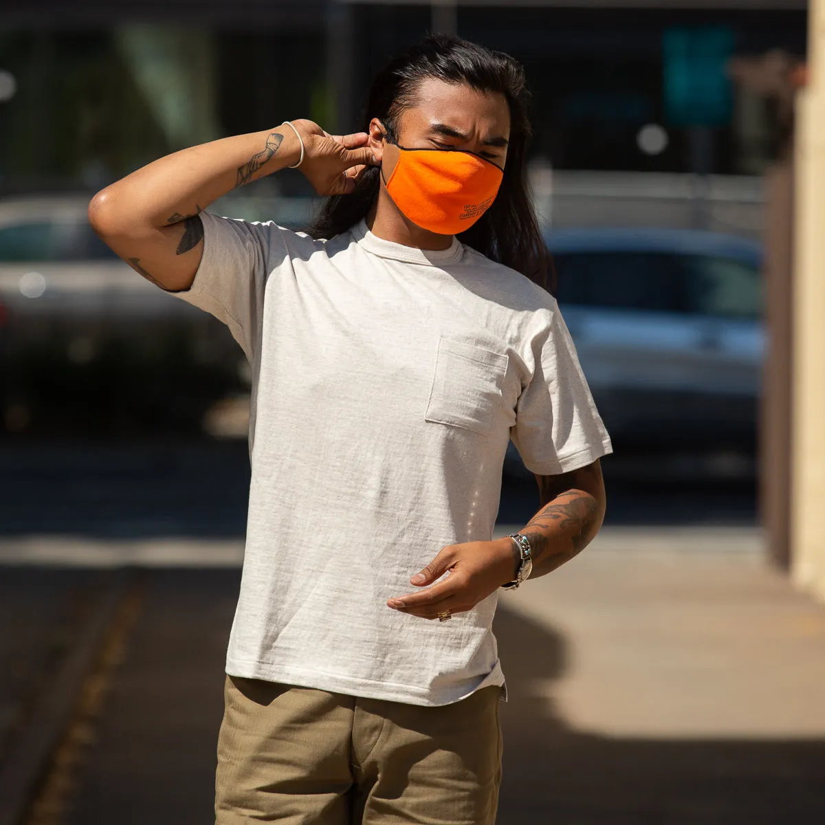 Slub Cotton Pocket Tee - Oatmeal