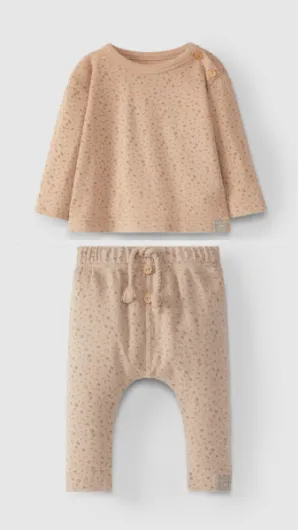 Snug Longsleeve printed organic cotton set