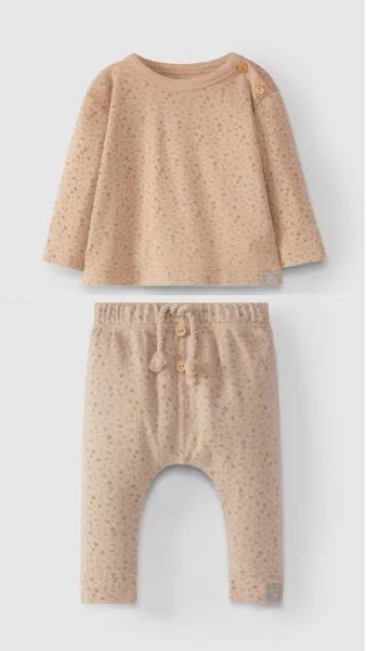 Snug Longsleeve printed organic cotton set