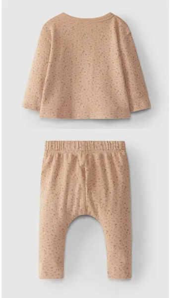 Snug Longsleeve printed organic cotton set