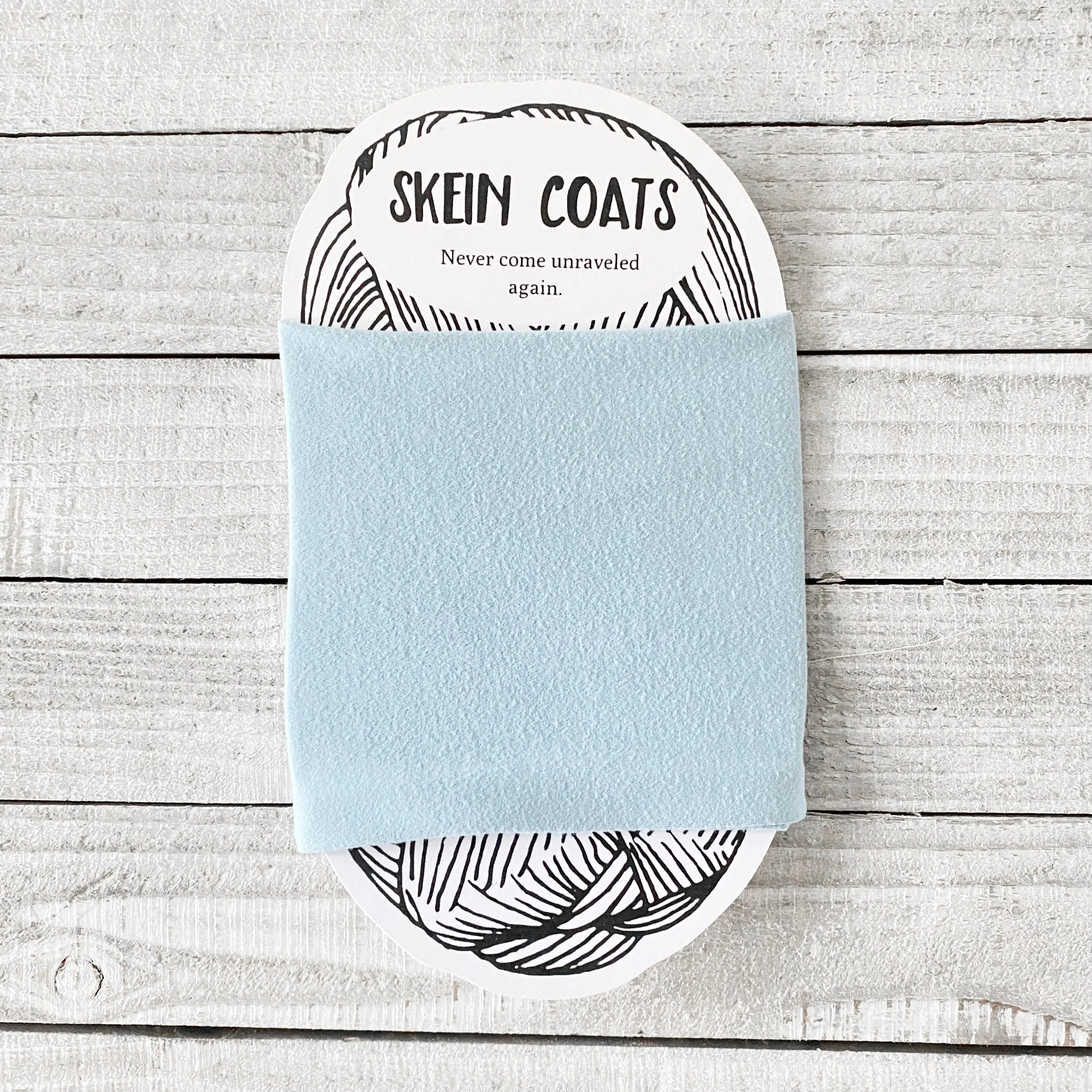 Solid Sky Blue Skein Coat