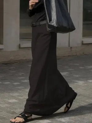 Stylish H-Line Solid Color Skirts Bottoms  113013