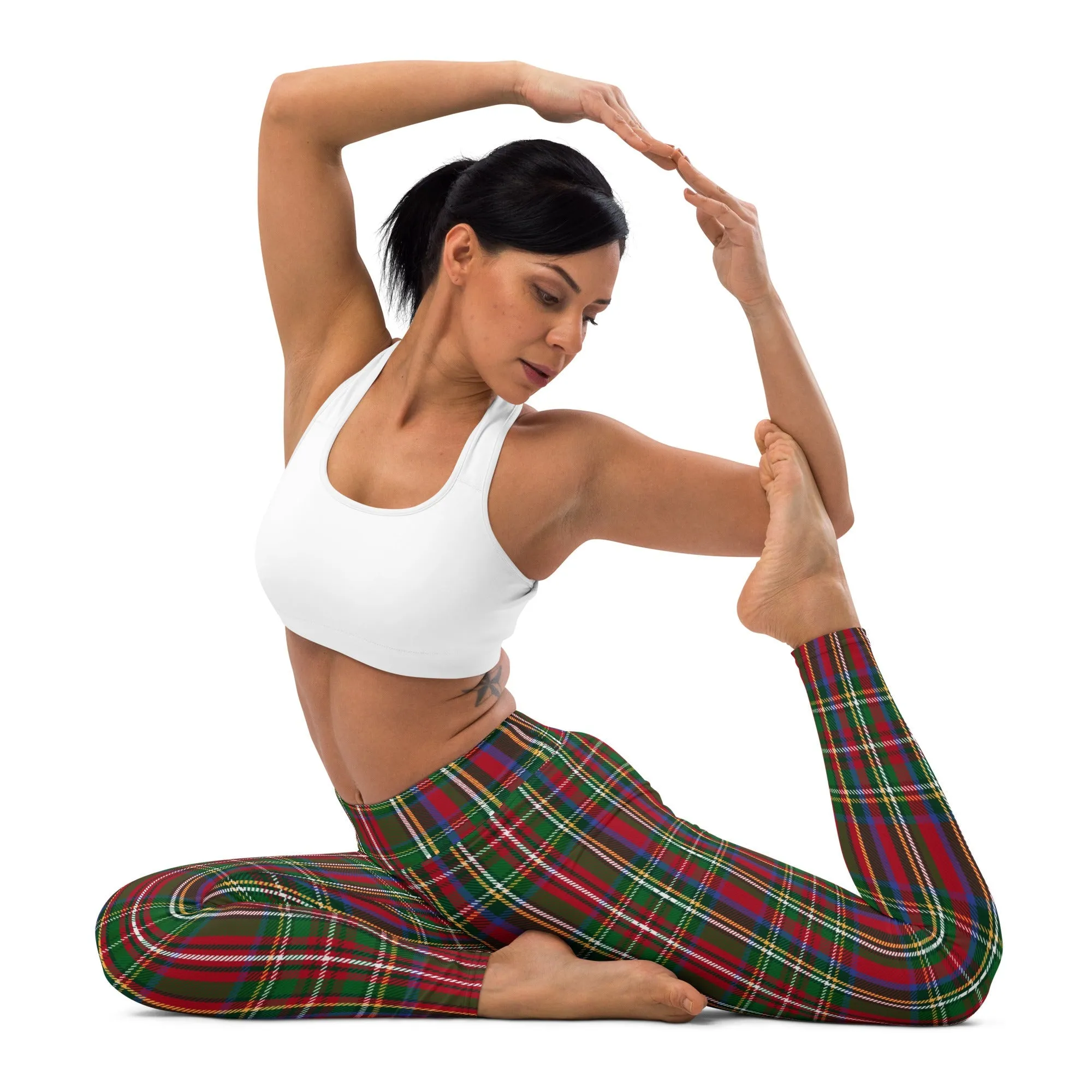 Tartan Christmas Yoga Leggings