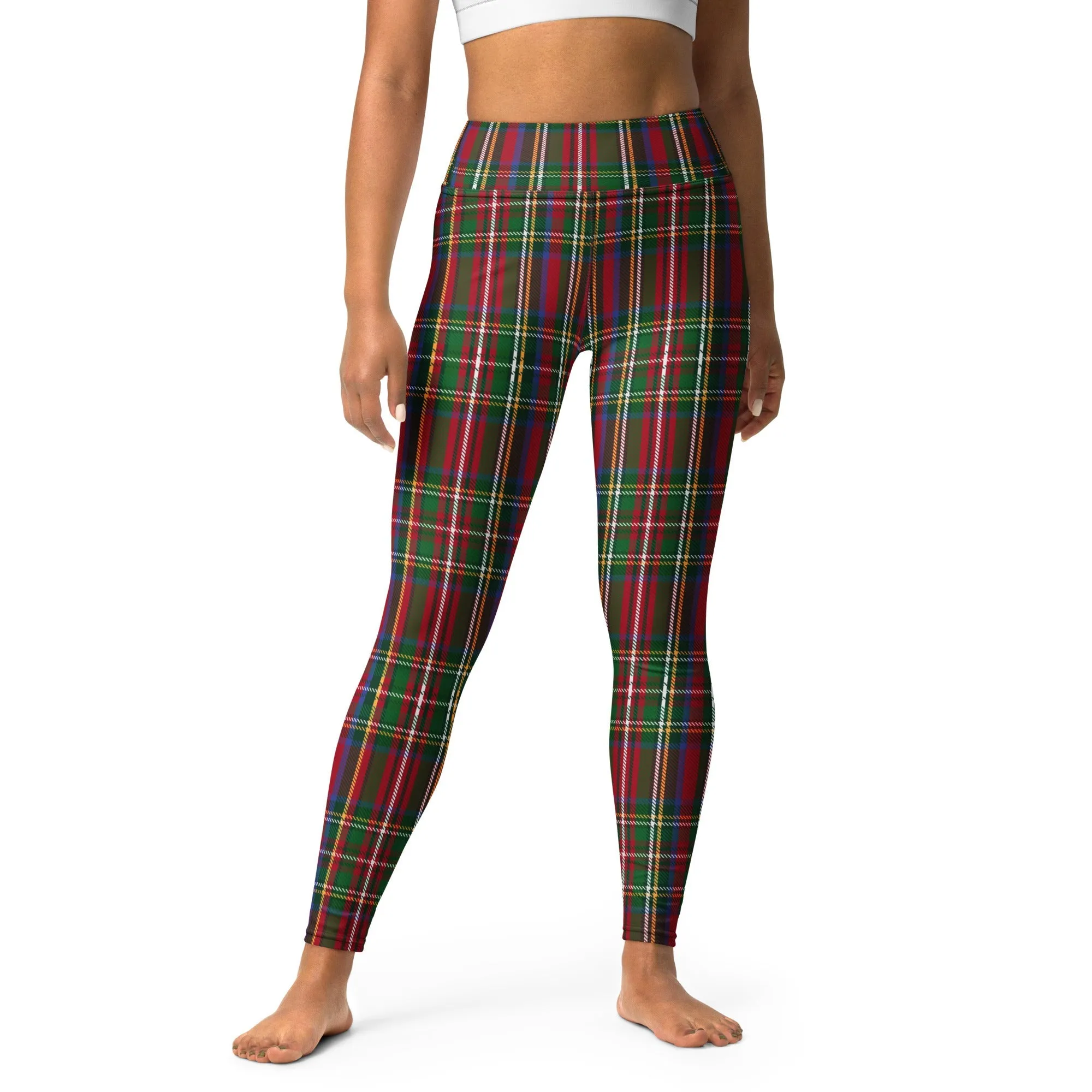 Tartan Christmas Yoga Leggings