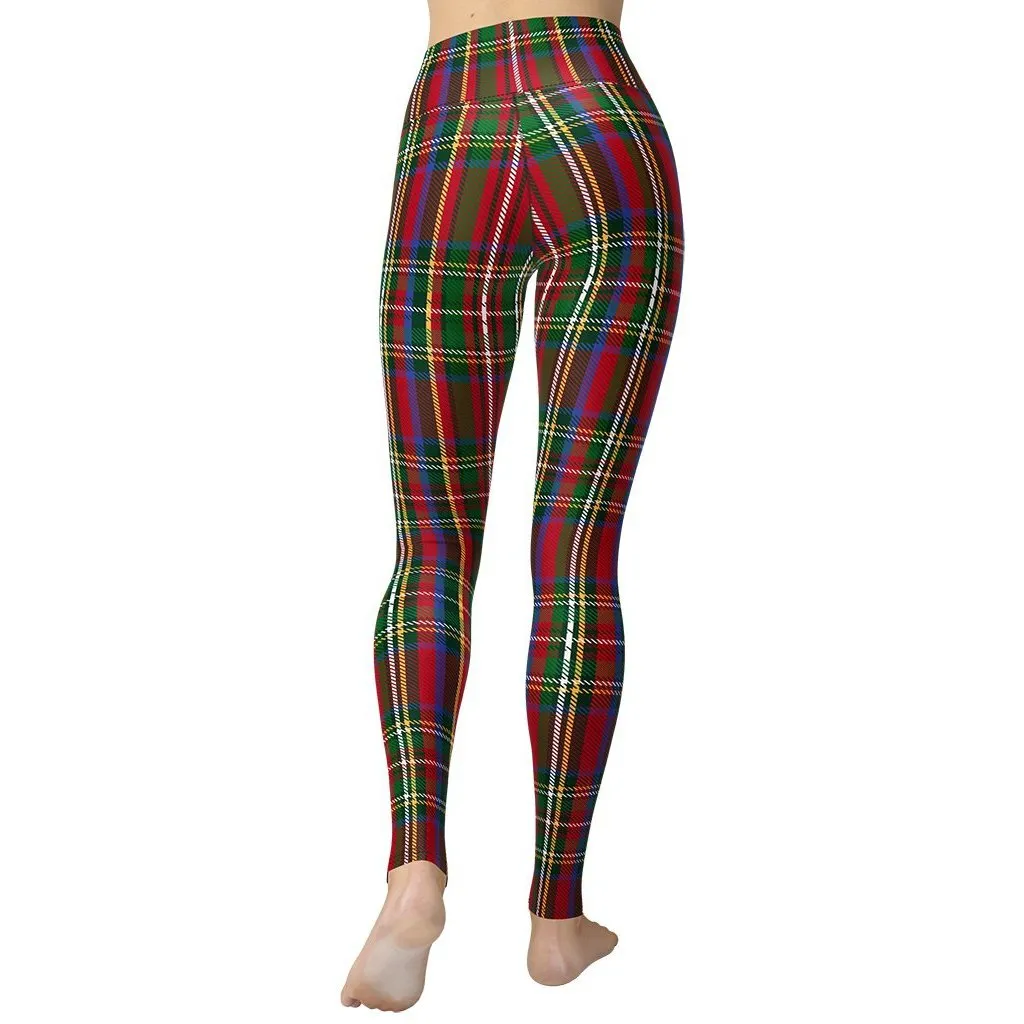Tartan Christmas Yoga Leggings