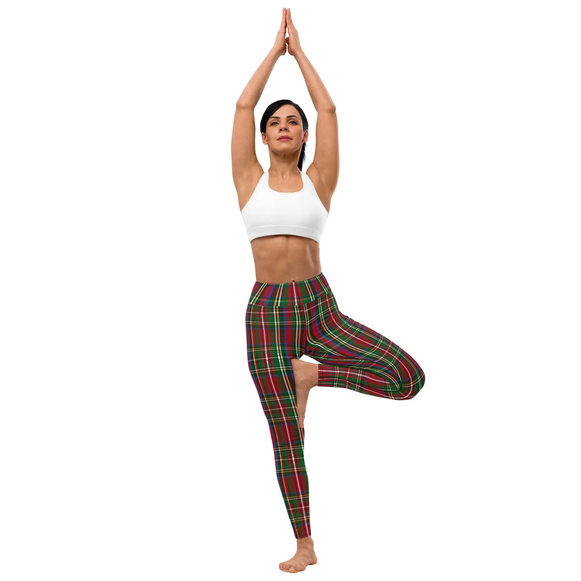 Tartan Christmas Yoga Leggings