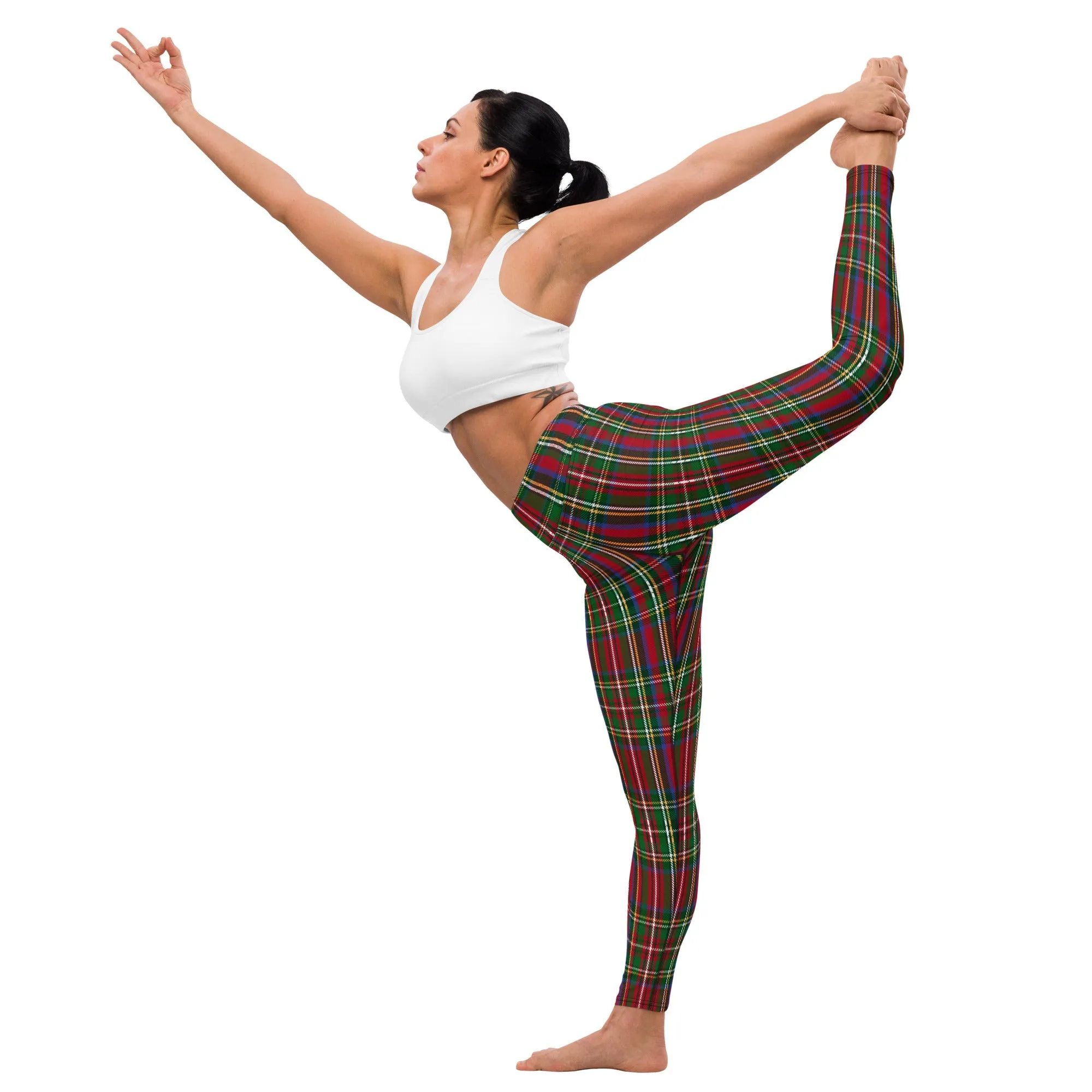 Tartan Christmas Yoga Leggings