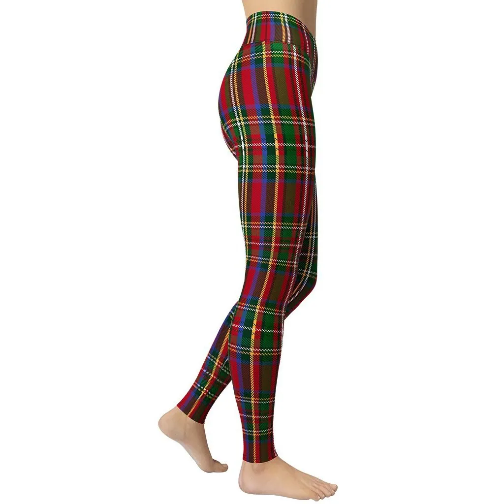 Tartan Christmas Yoga Leggings
