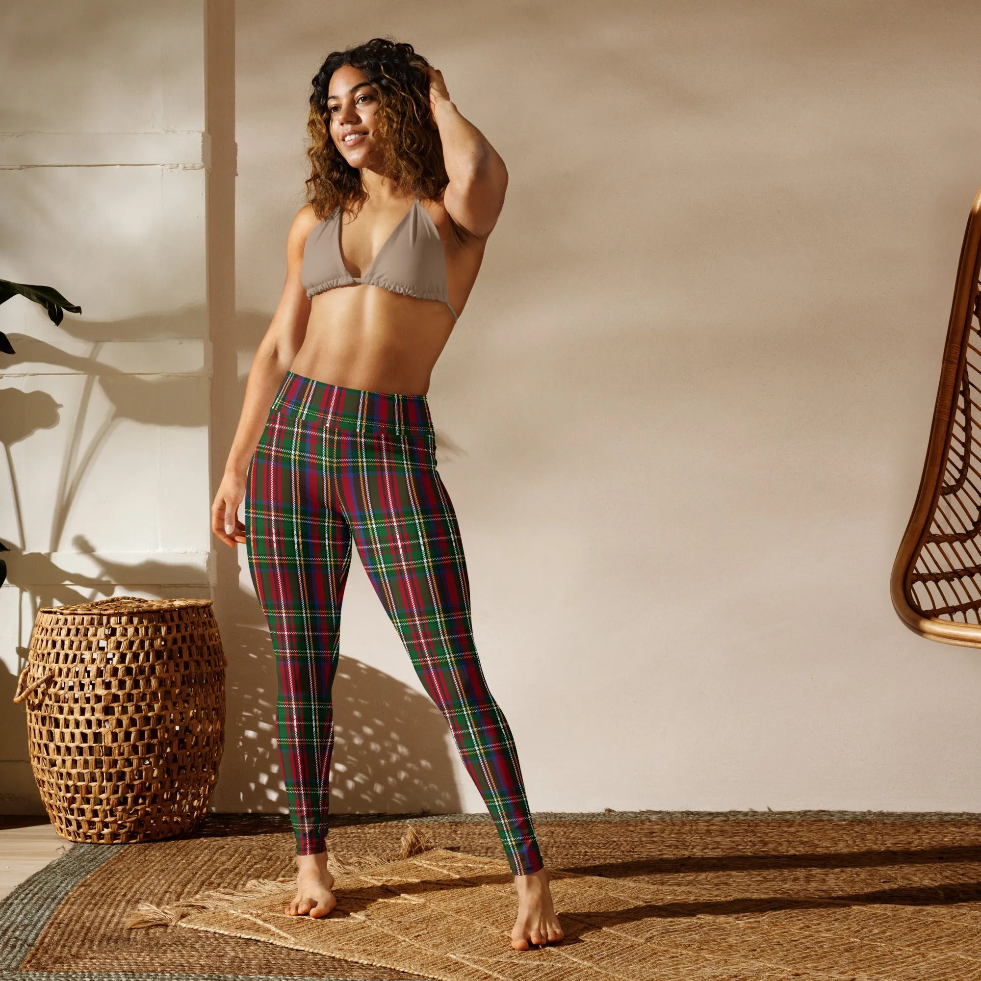 Tartan Christmas Yoga Leggings