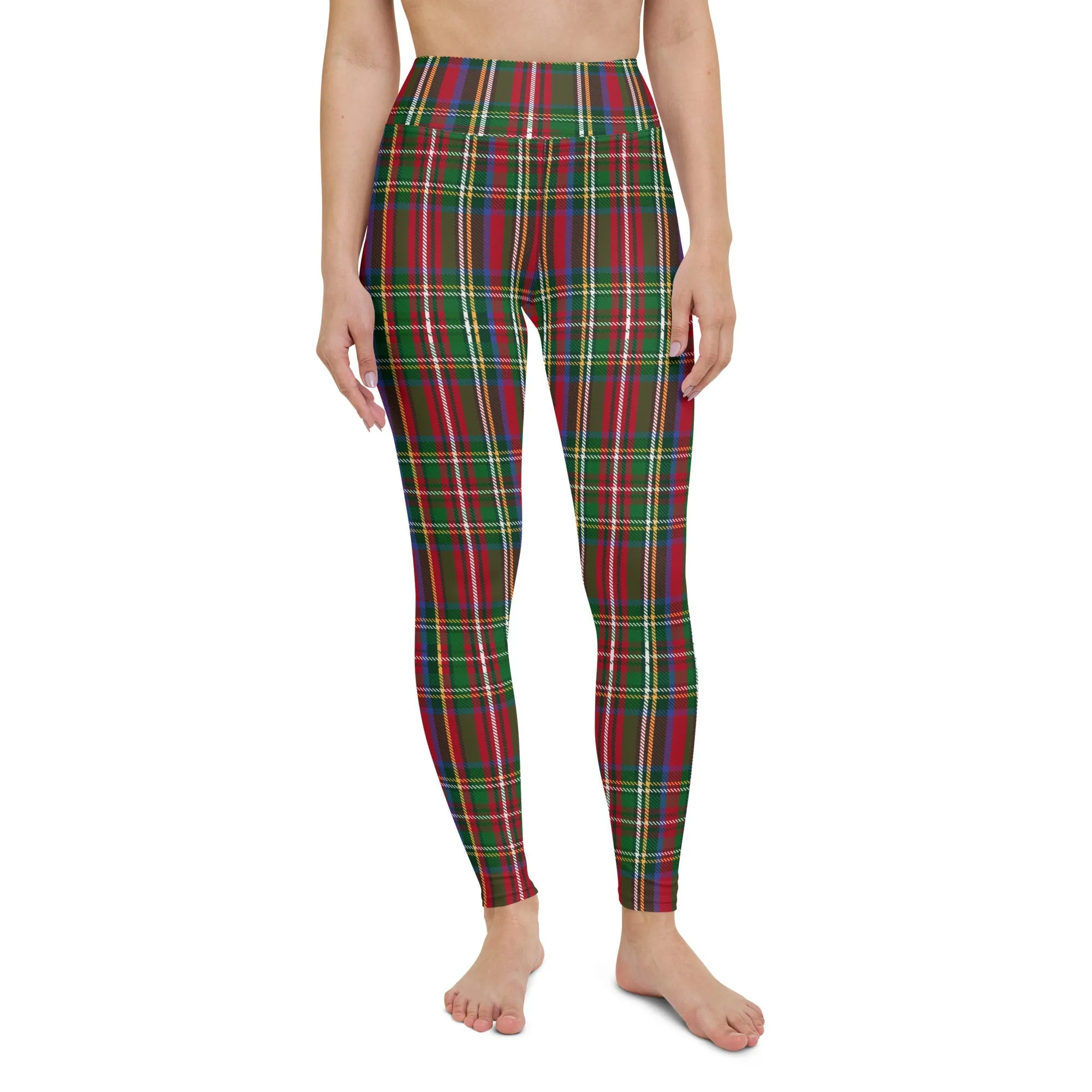 Tartan Christmas Yoga Leggings